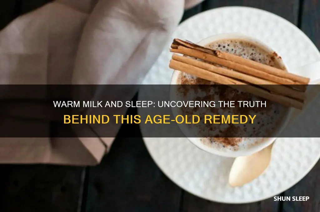 how much does warm milk help you sleep
