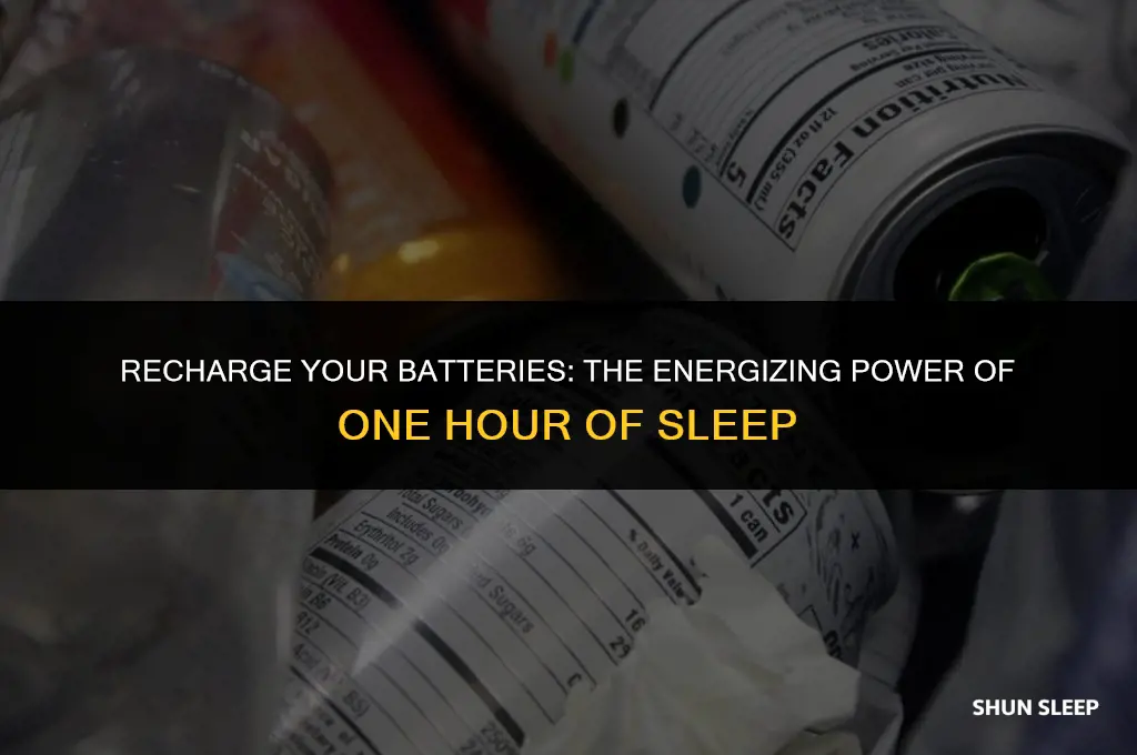 how much energy does 1 hour of sleep give you