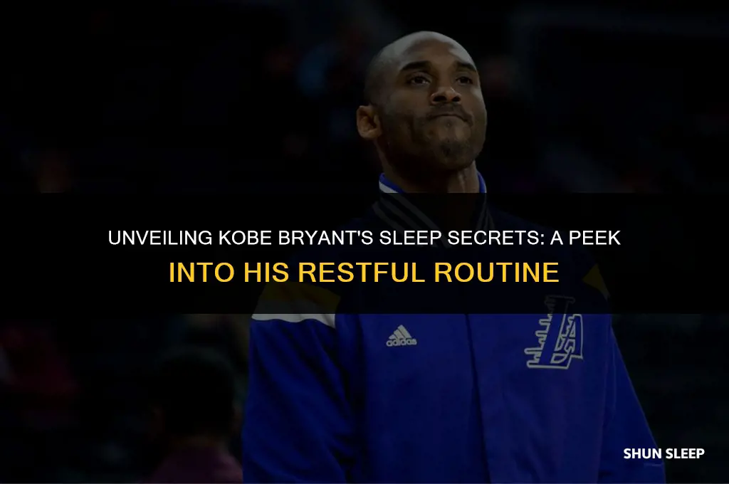 how much hours did kobe bryant sleep