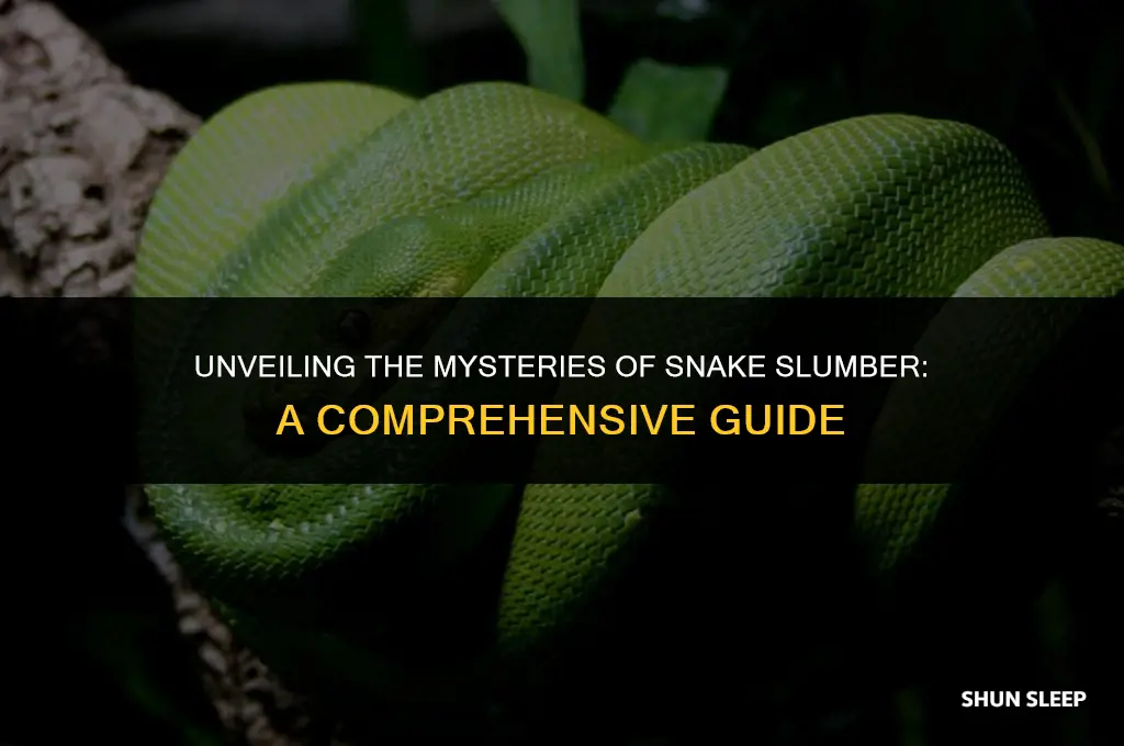 how much hours do snakes sleep