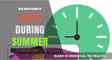 Summer Slumber: Optimal Sleep Hours for Rejuvenation and Productivity