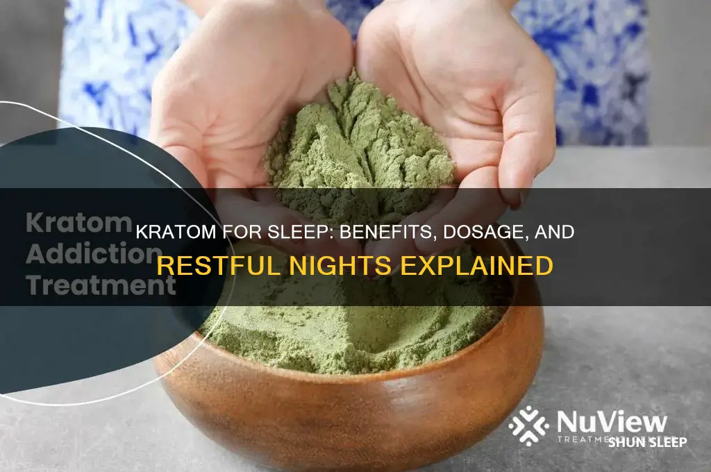 how much kratom helps you sleep