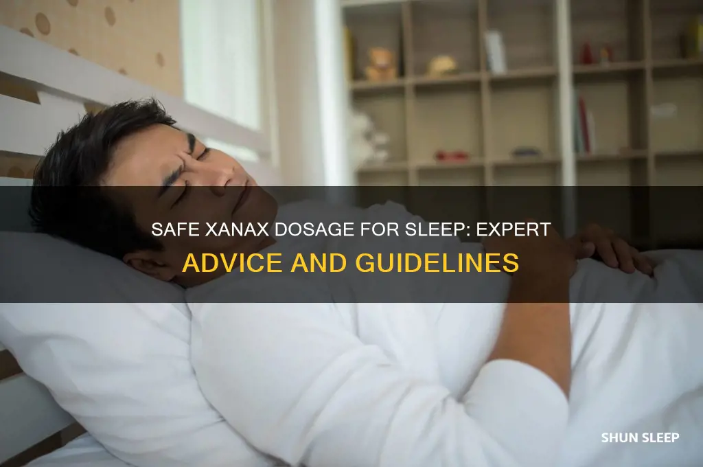 how much xanax to help me sleep