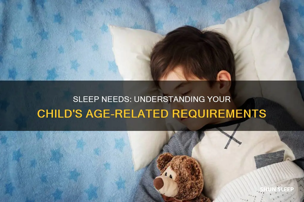 how mucj sleep do kids need by age