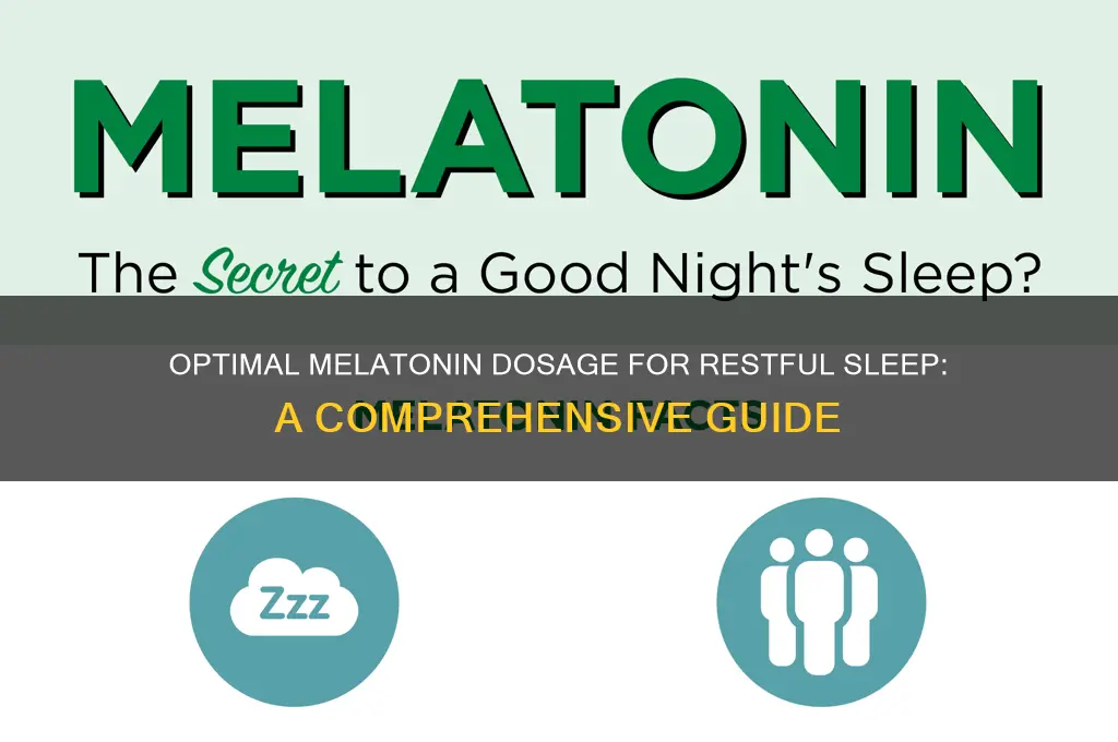 how muvh melatonin to get a good sleep