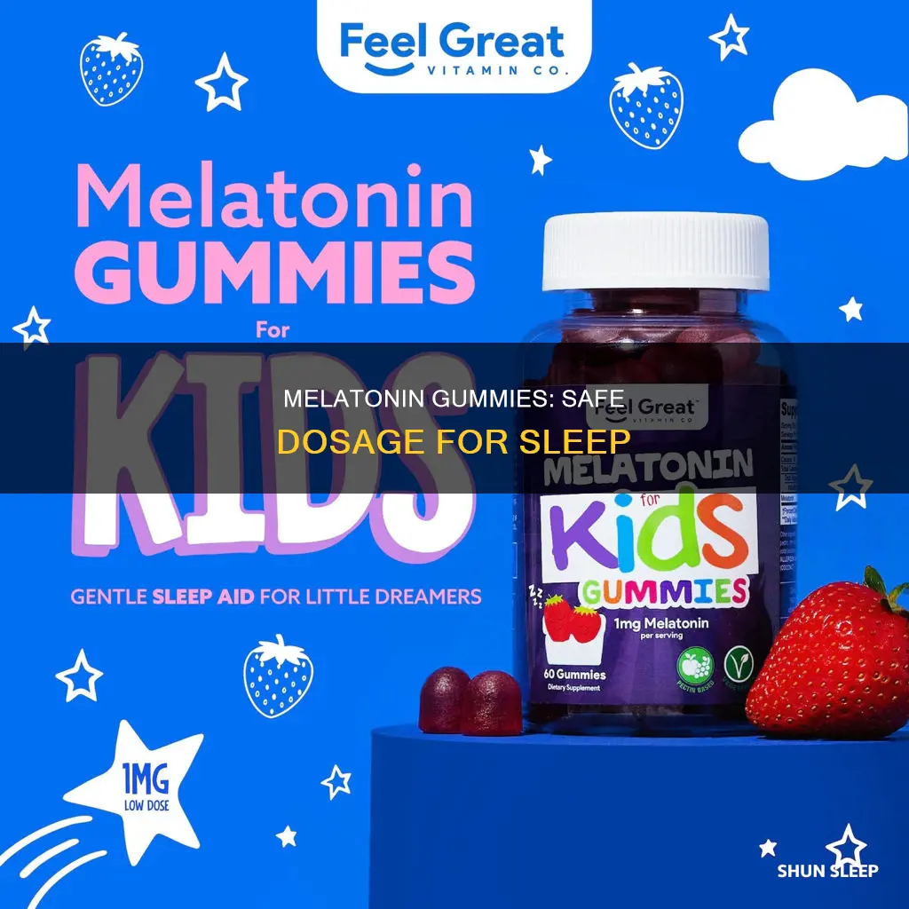 how mych melatonin gummues can i take fir sleep