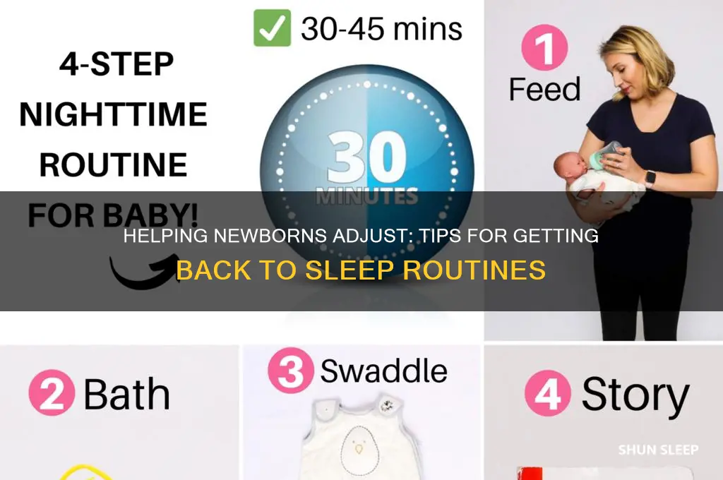 how newborn get used sleep back