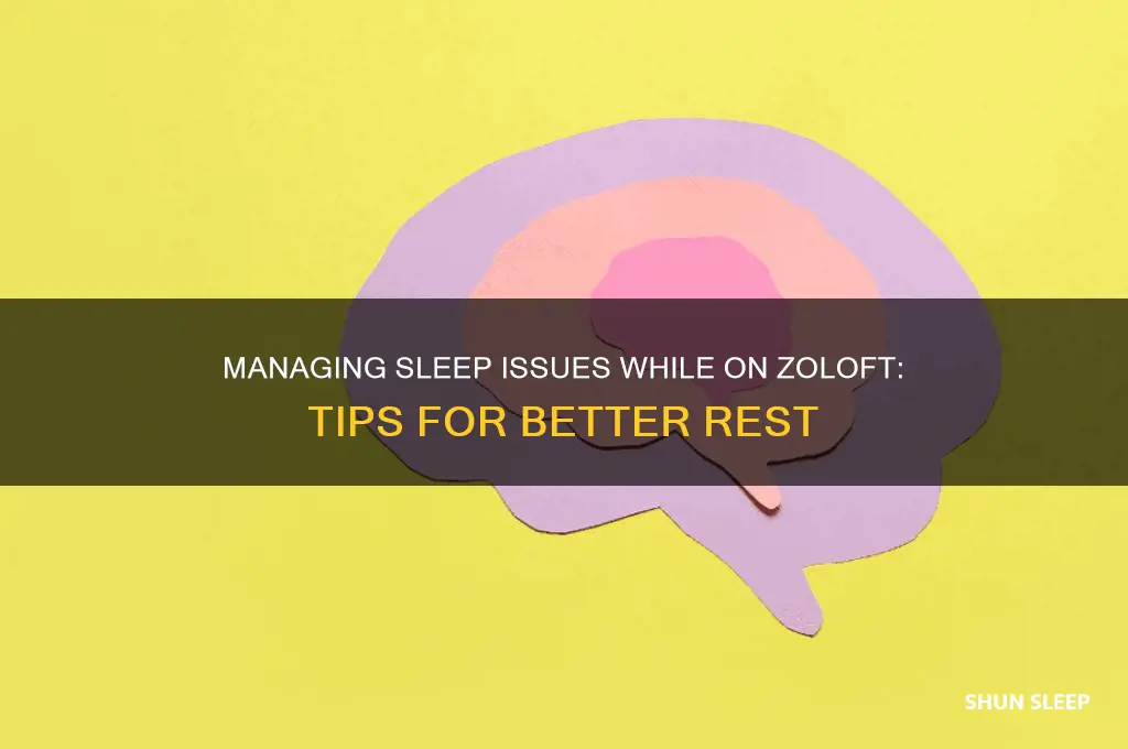 how o help sleep problems taking zoloft