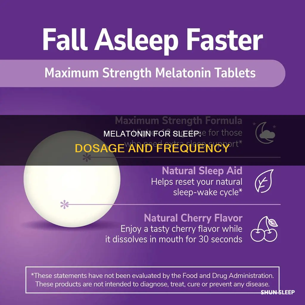 how often can i take melatonin for sleep