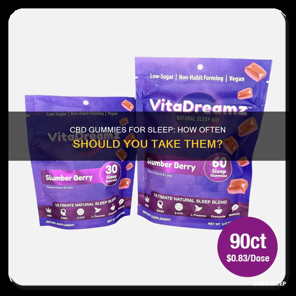 how often can you take cbd gummies for sleep