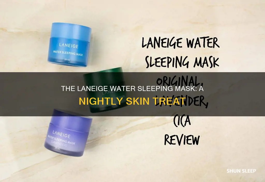 how often do you use laneige water sleeping mask