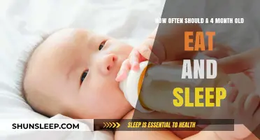 A Healthy 4-Month-Old's Sleep and Feeding Schedule
