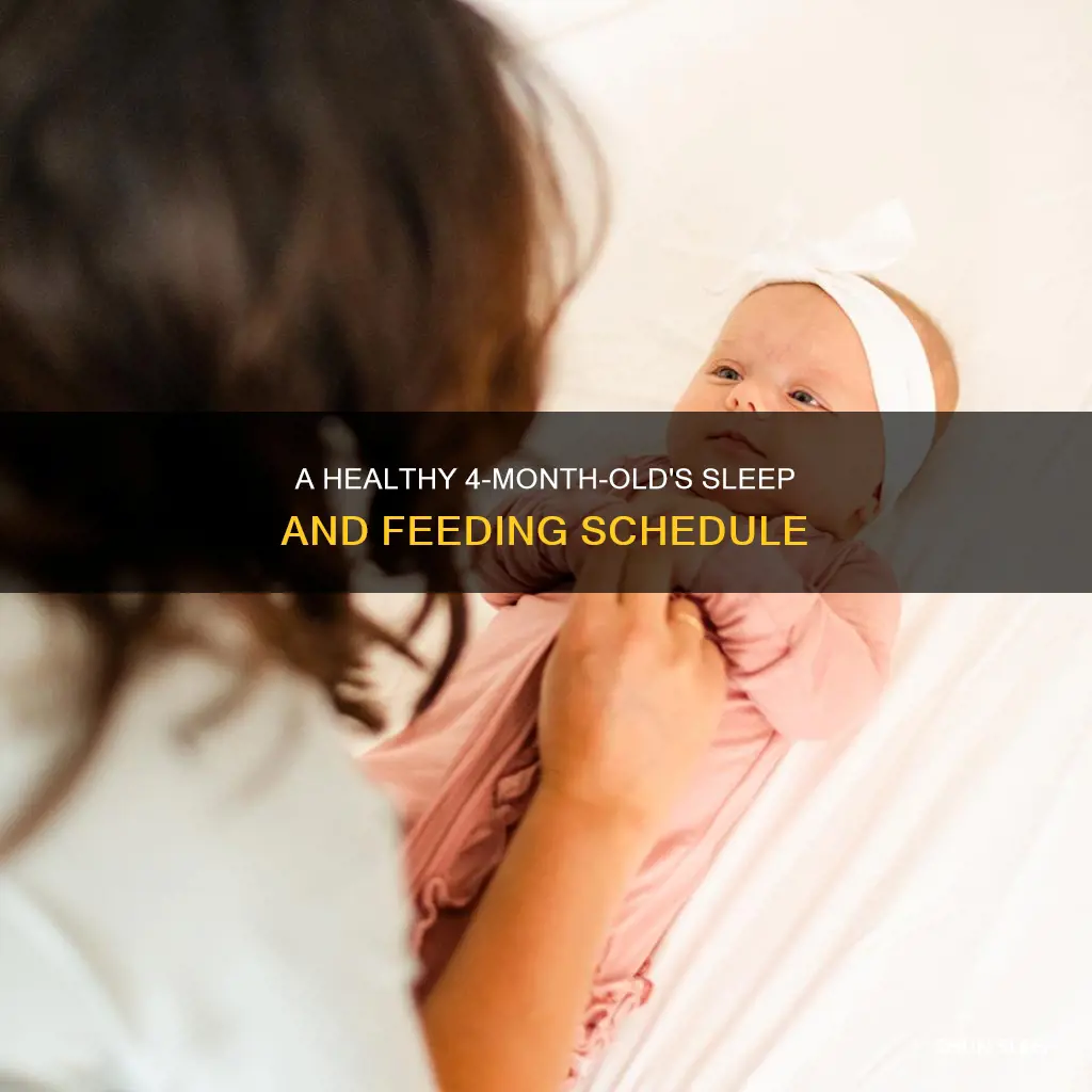 how often should a 4 month old eat and sleep