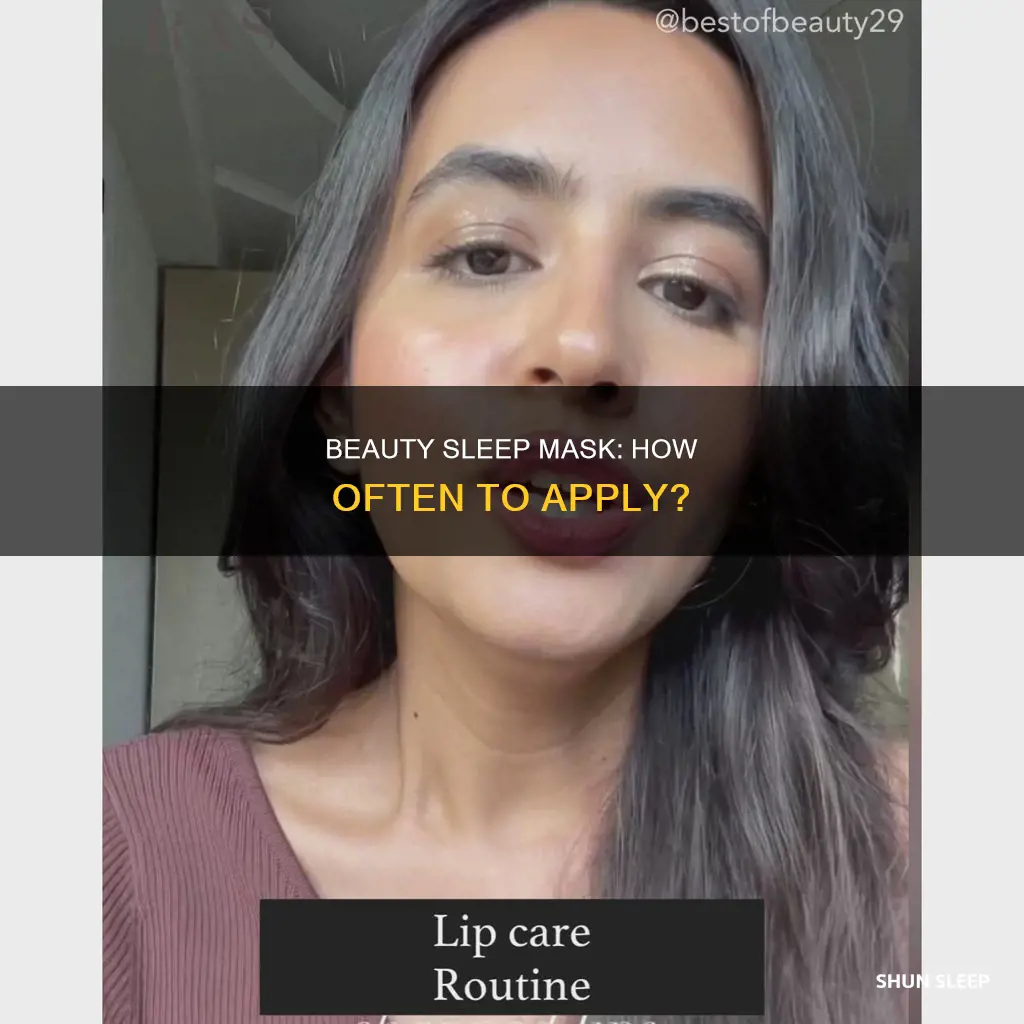how often to use lush beauty sleep mask