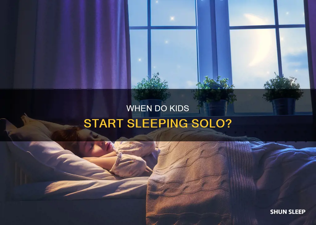 how old are most kids when they start sleeping alone