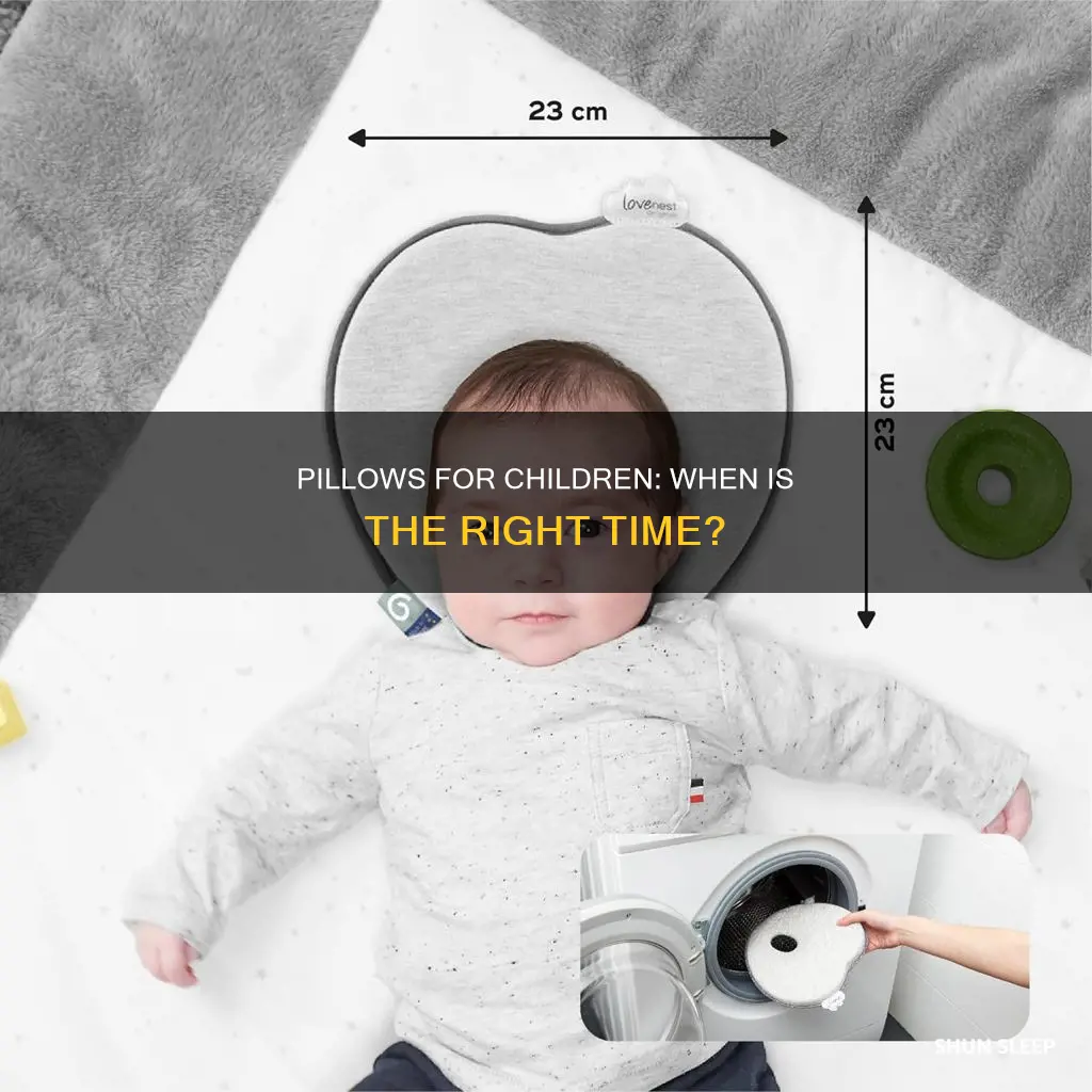 how old before a child can sleep with a pillow