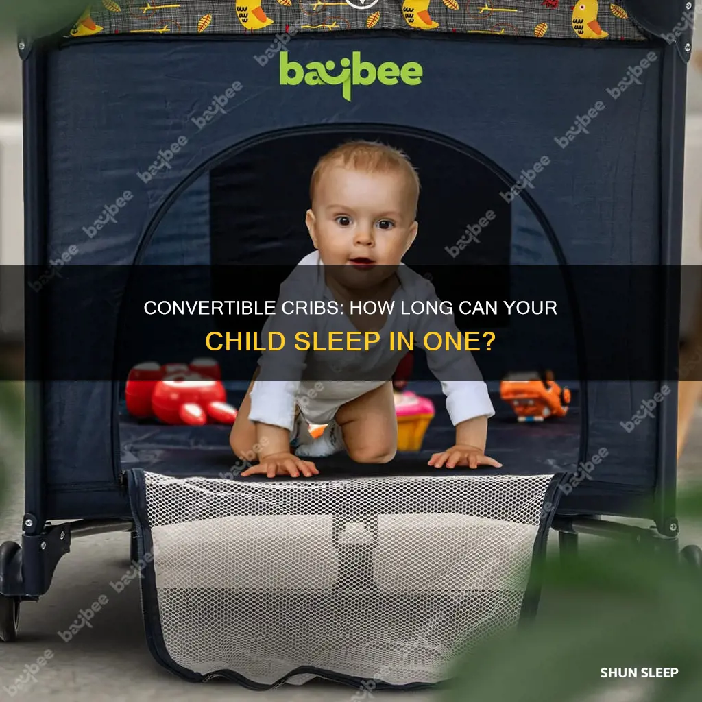 how old can the child sleep in convertible crib