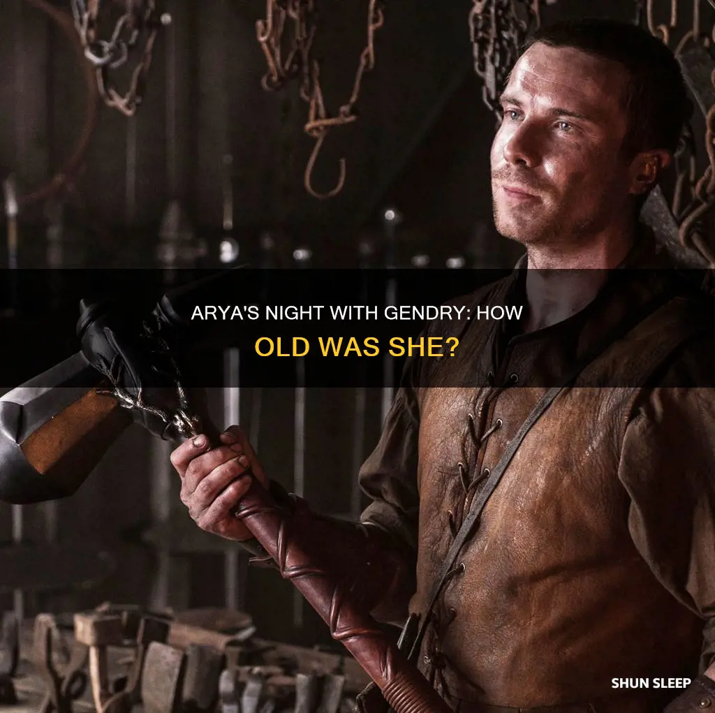 how old is arya when she sleeps with gendry