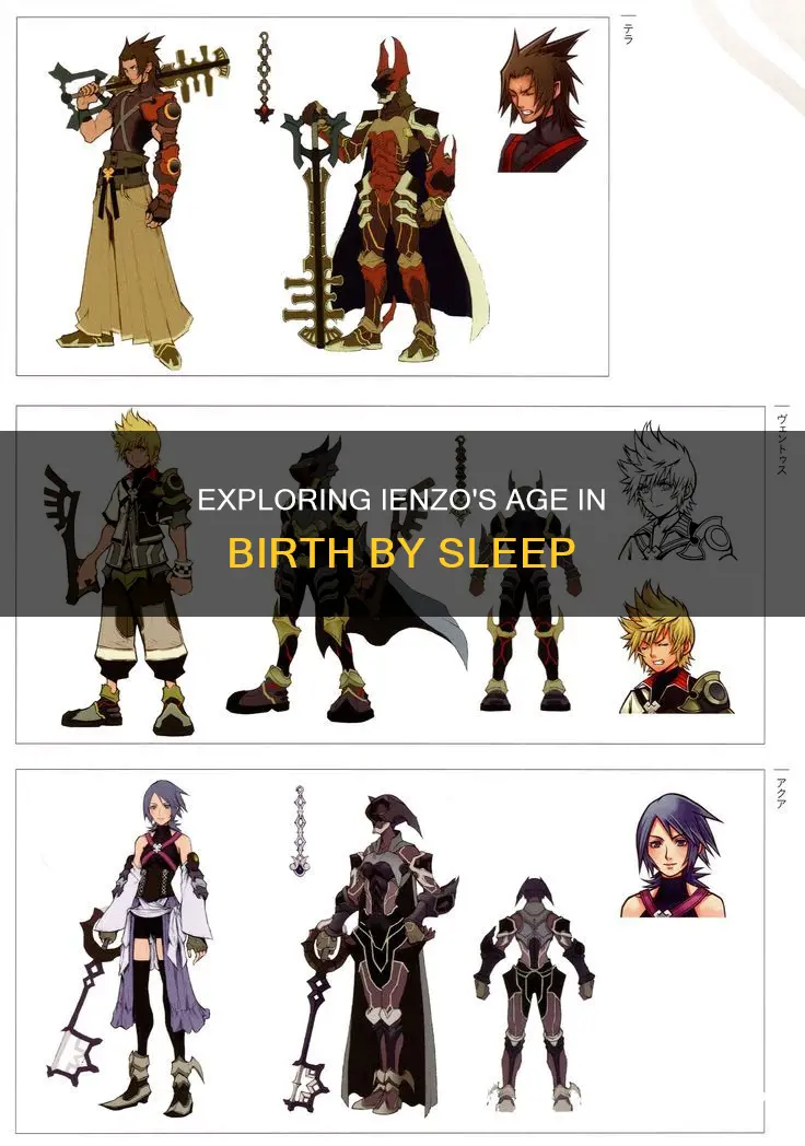 how old is ienzo in birth by sleep