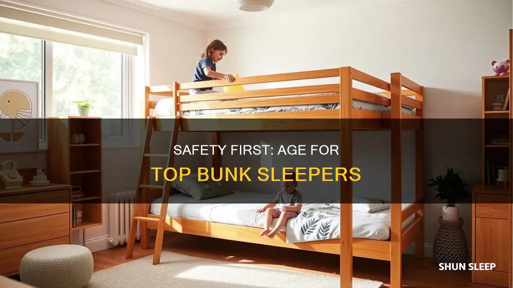 how old should you be to sleep on top bunk