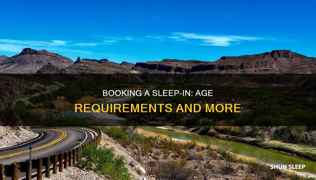 how old to book a place at sleep in