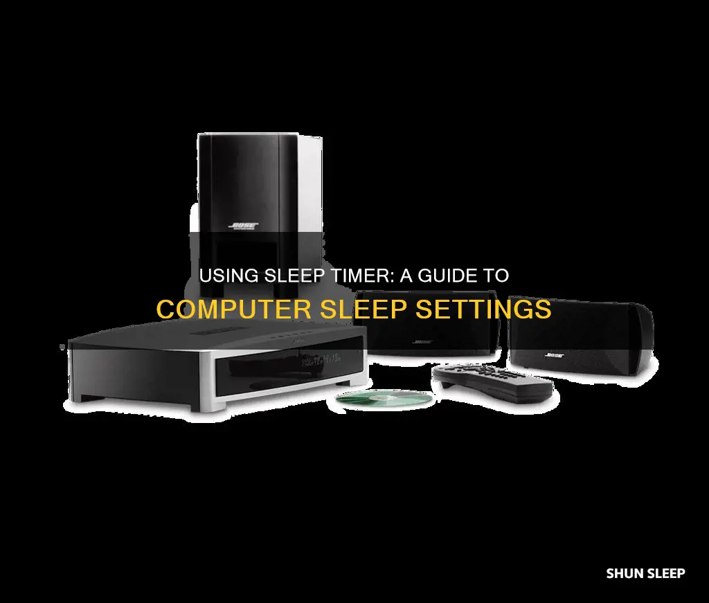 how ot use a sleep timer computer