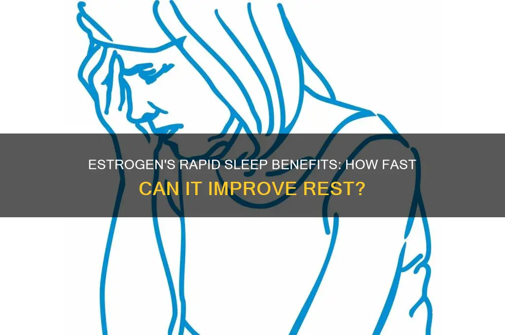 how quick is estrogen help you sleep