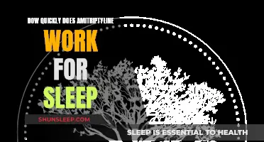 Amitriptyline's Effect on Sleep: Quick Results or Slow Burn?