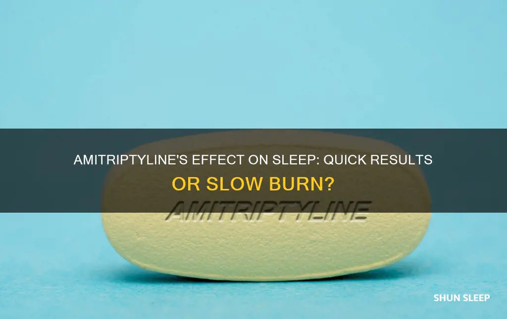 how quickly does amitriptyline work for sleep