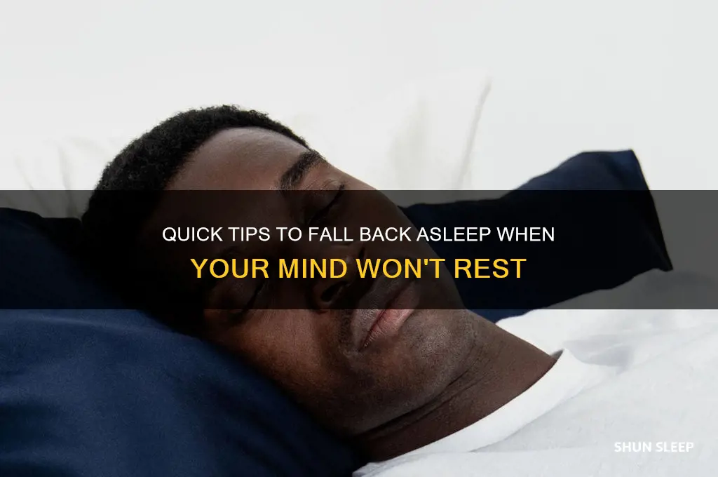 how ro get back to sleep