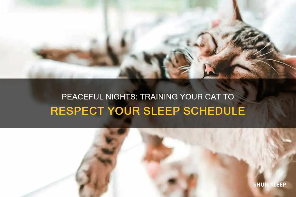 how ro get your cat to let you sleep