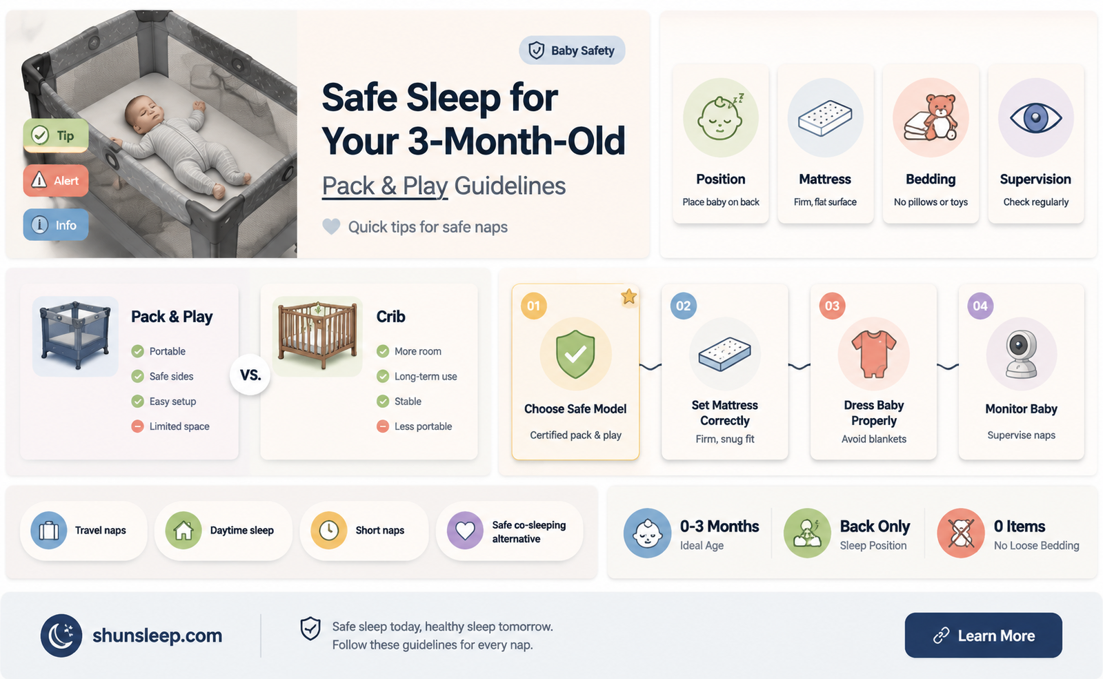 can 3 month old sleep in pack and play