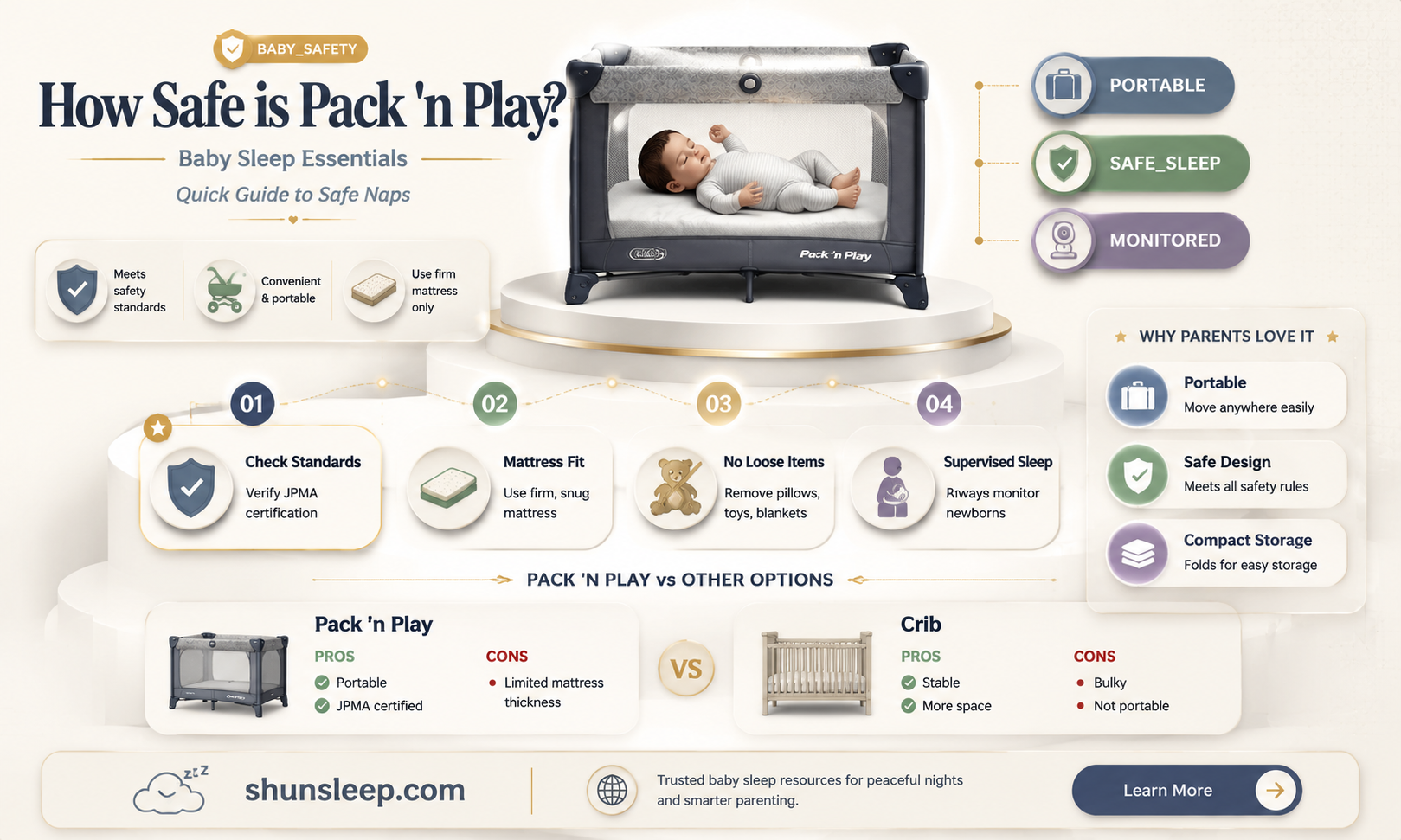 can 6 month old sleep in pack and play