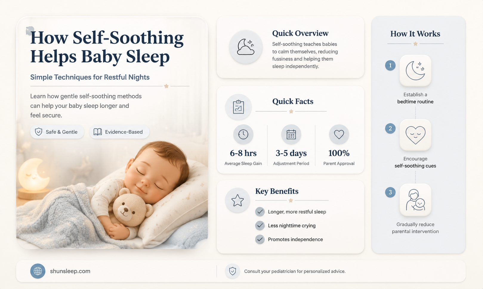 can a 4 month old self soothe to sleep
