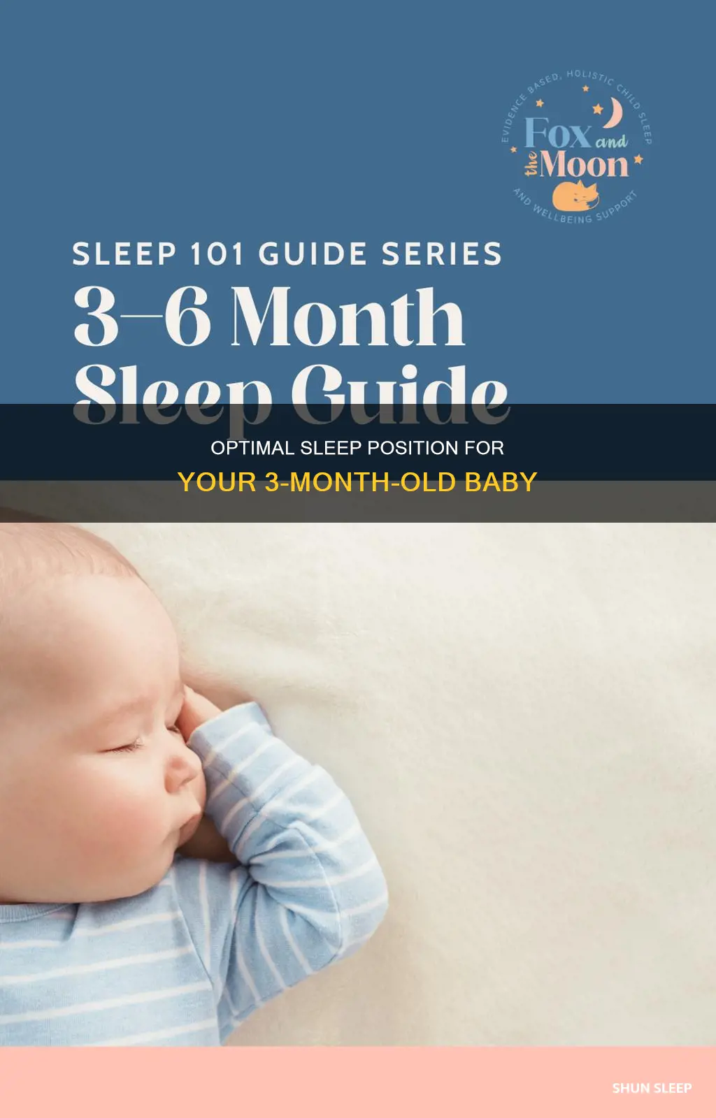 how should 3 month old sleep position