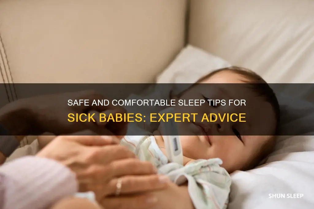 how should a baby sleep when sick