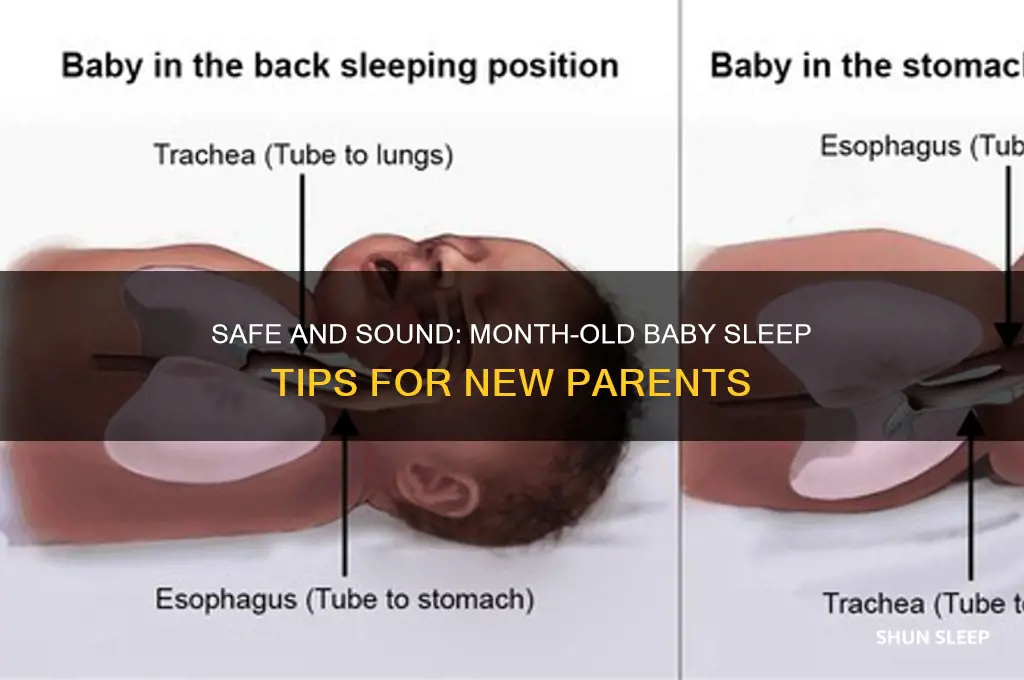 how should a month old baby sleep