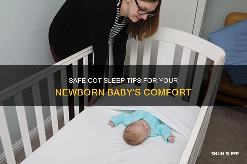 how should a newborn baby sleep in a cot