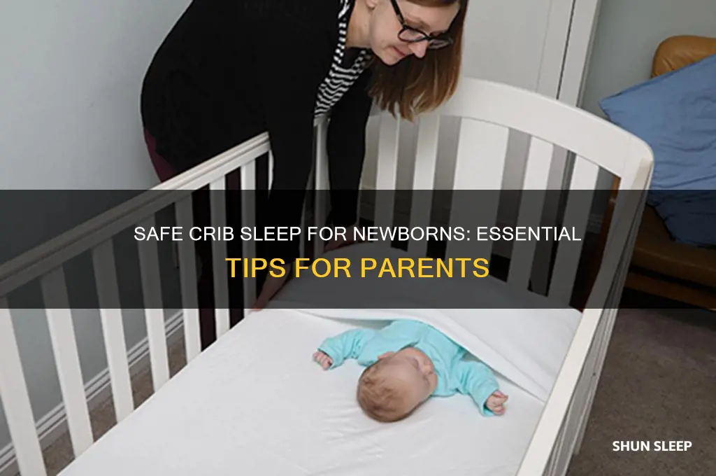 how should a newborn baby sleep in a crib