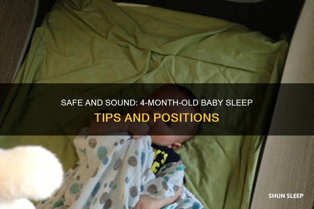 how should babies sleep at 4 months