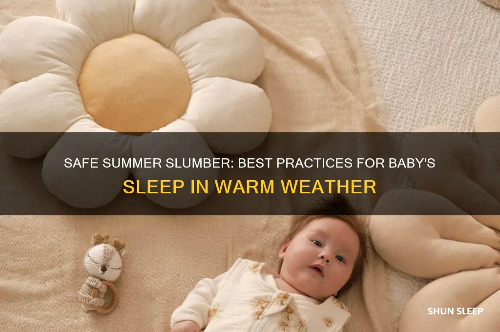 how should babies sleep in the summer