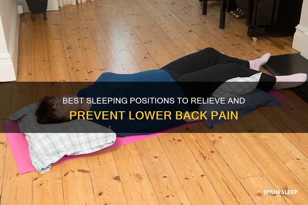 how should i sleep to help lower back pain