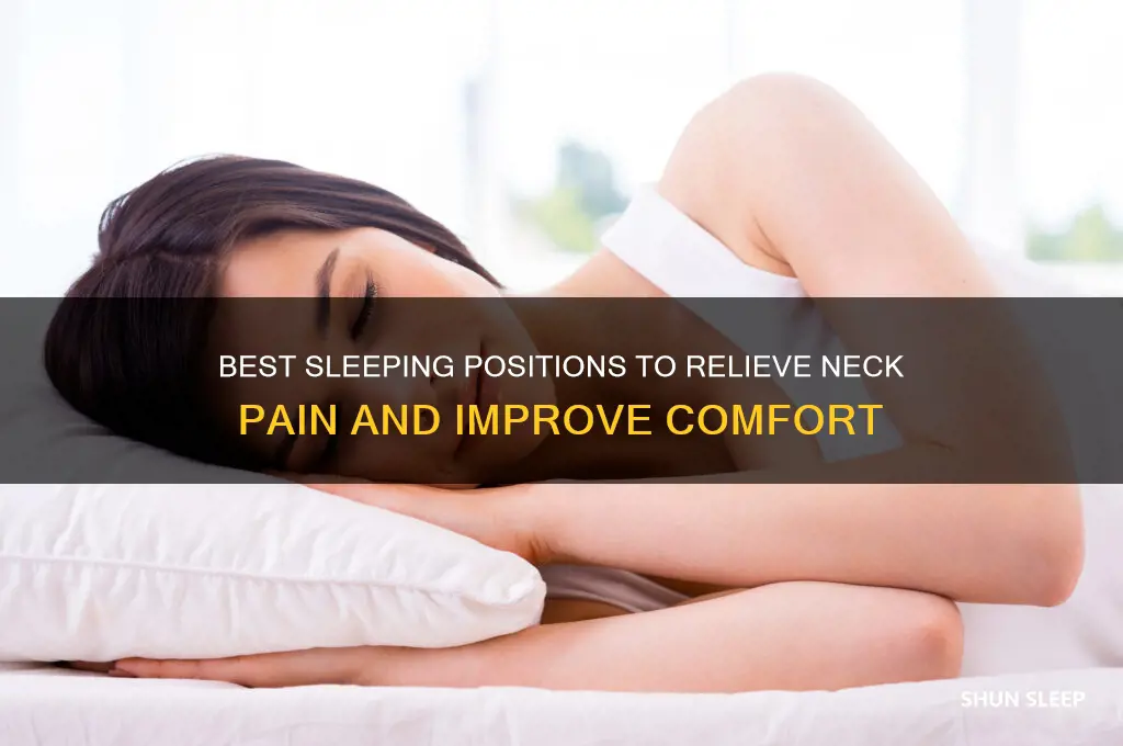 how should i sleep to help my neck