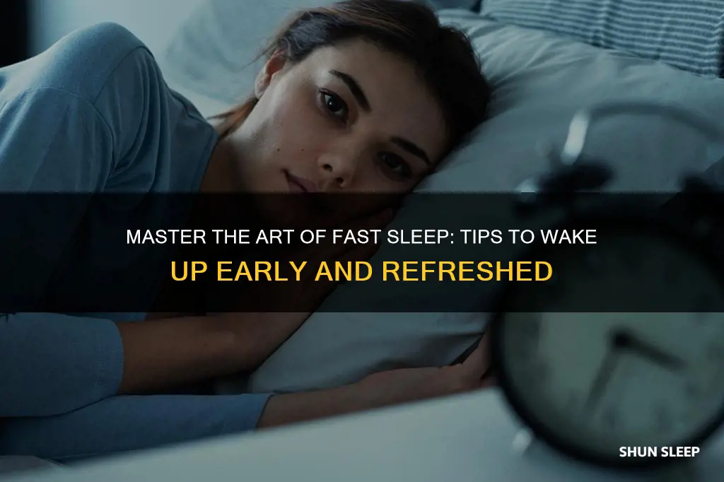 how sleep fast and wake up early