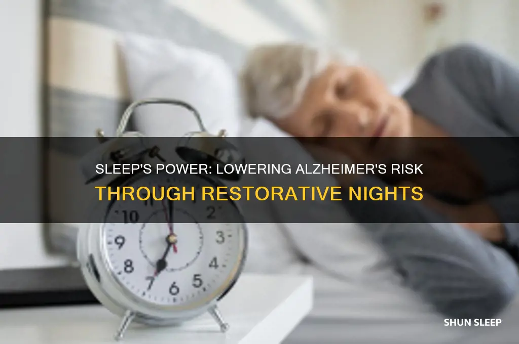 how sleep helps reduce the risk of allzgeiners