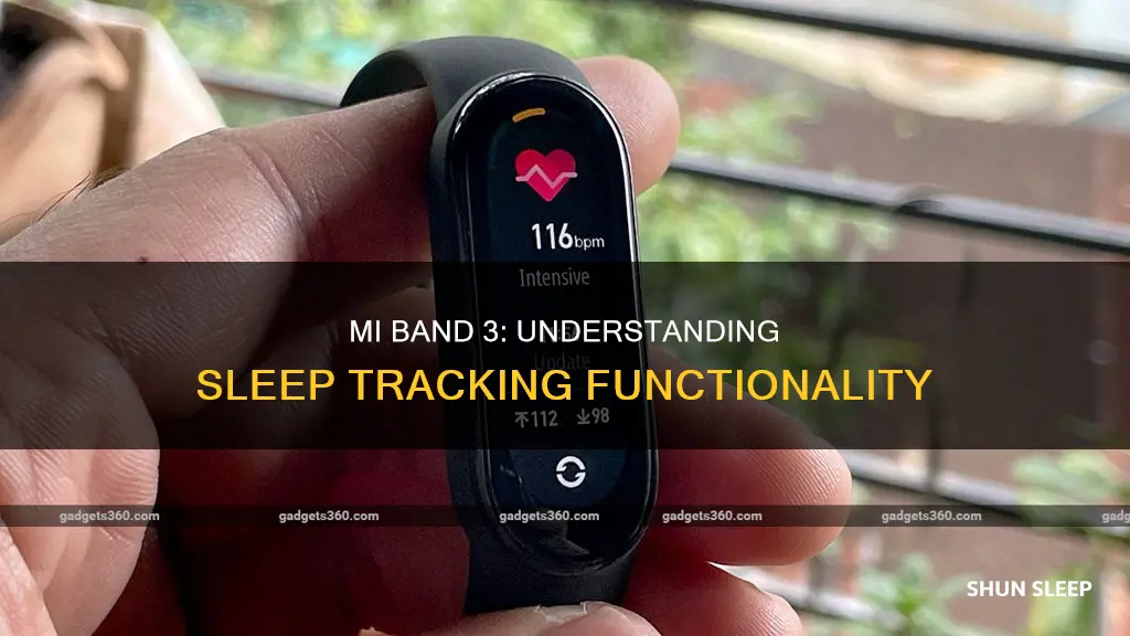 how sleep tracker works in mi band 3