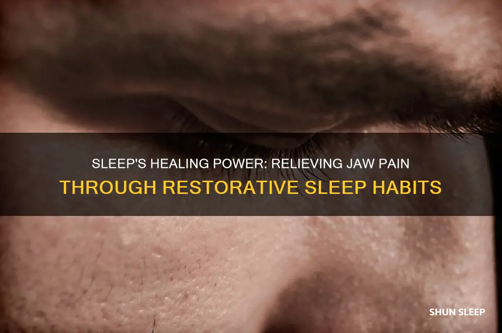how sleep will help get of jaw pain