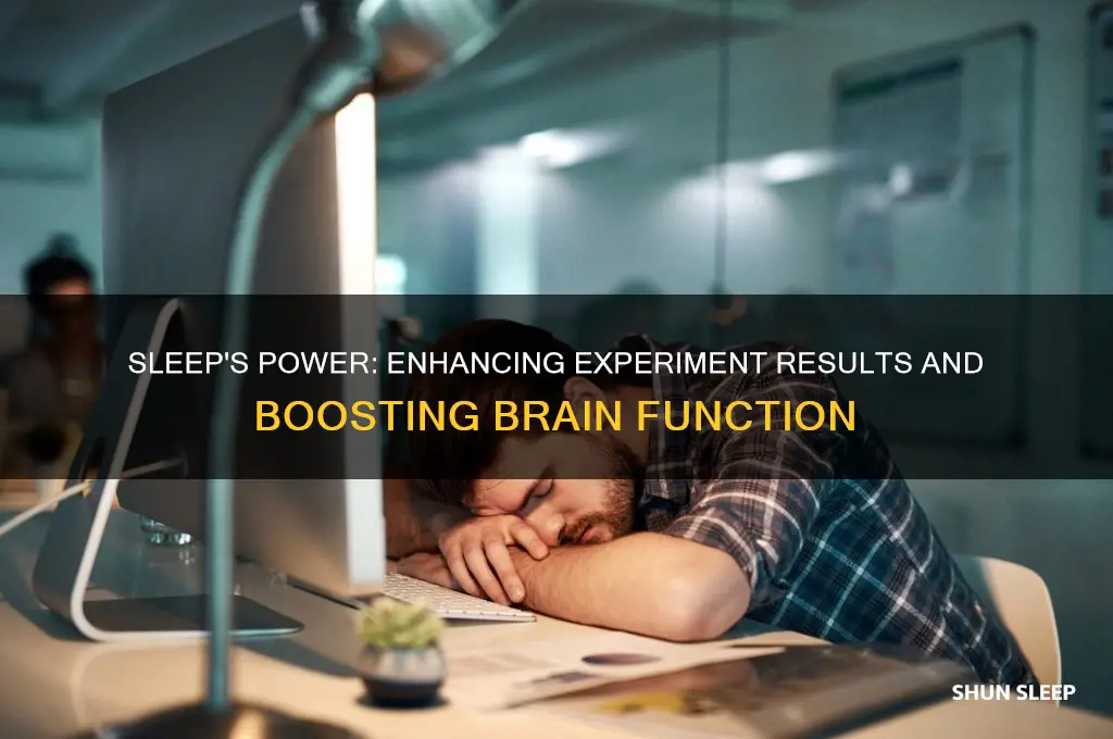 how sleeping helps experiment info