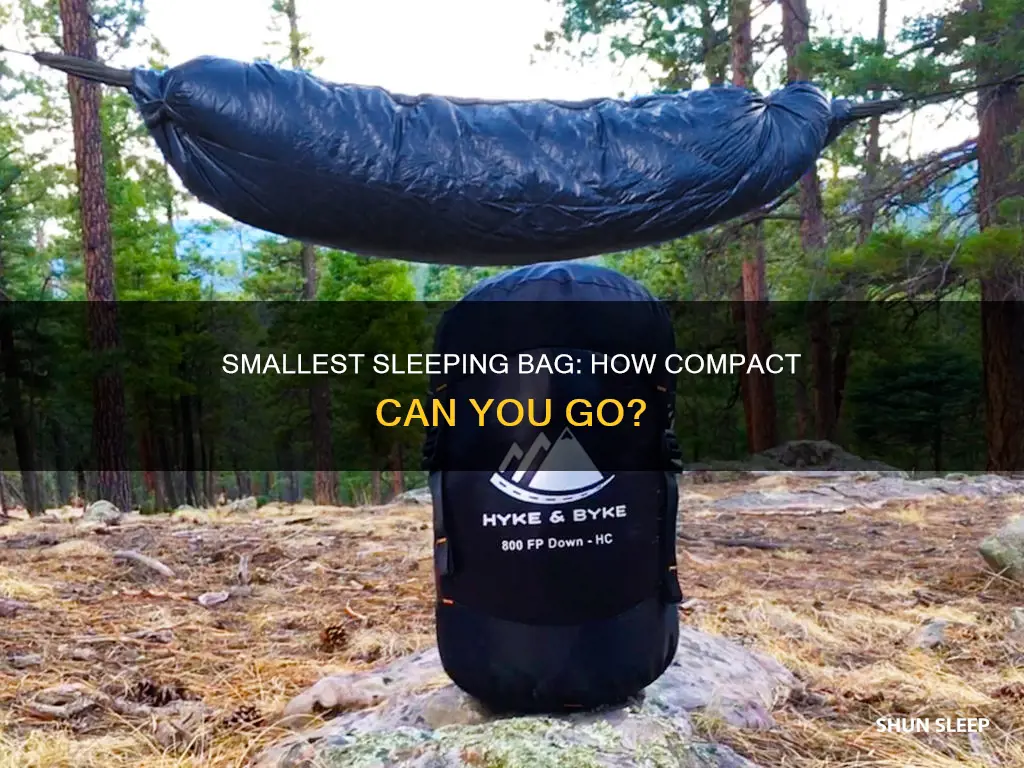 how small can a sleeping bag be compressed