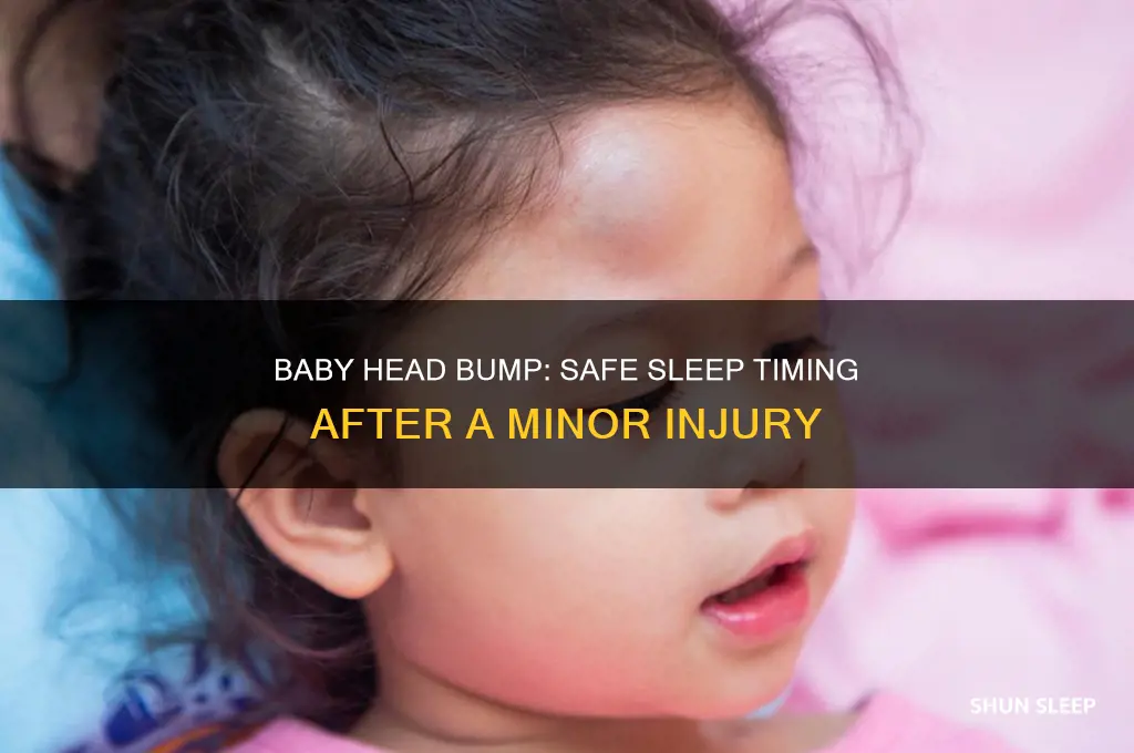 how soon can a baby sleep after hitting head